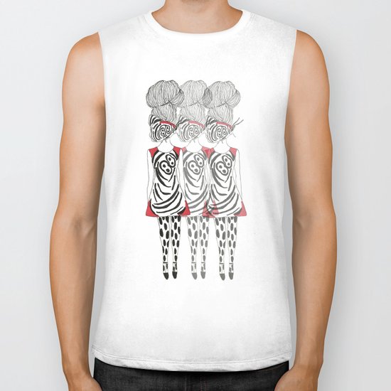 Butterfly Girl Biker Tank