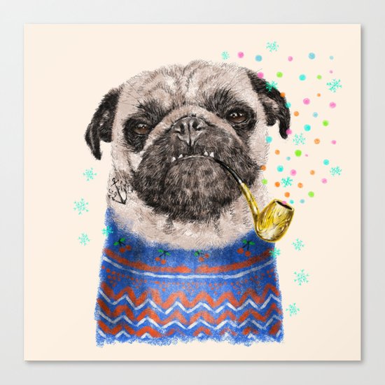 Mr.Pug II Canvas Print