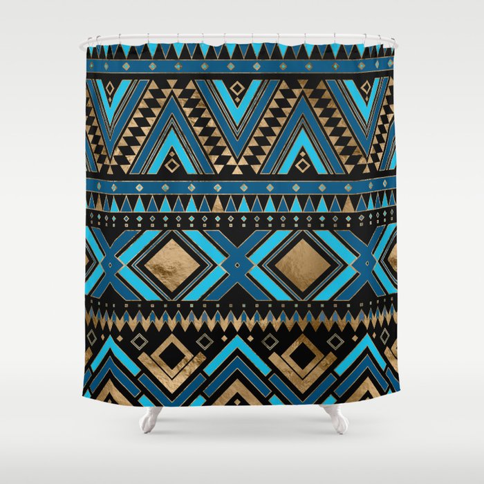 Aztec Ethnic Pattern Art N6 Shower Curtain