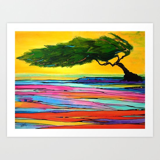 Divi Divi Tree Art Print By Artseriously Society6