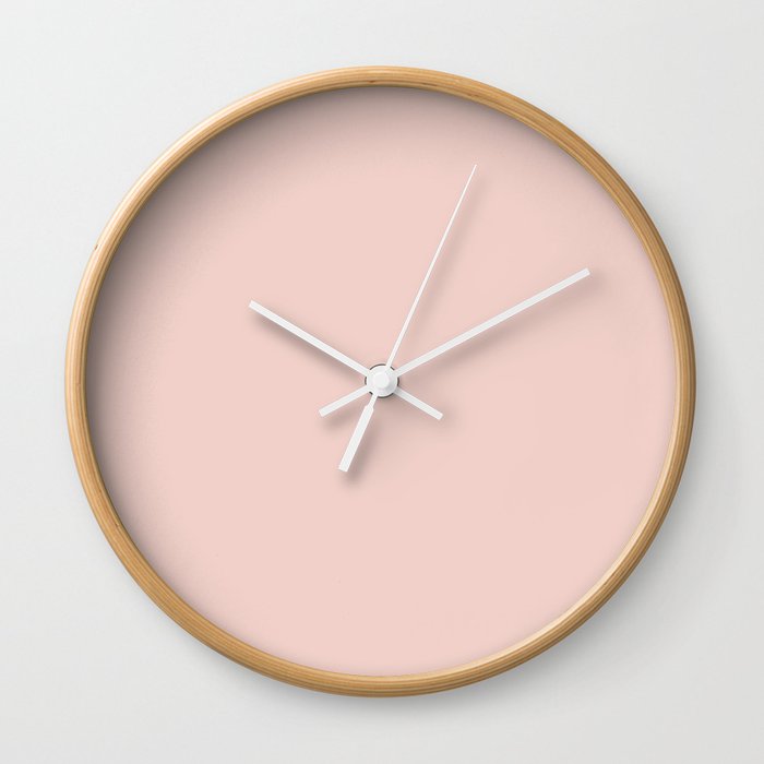 Plain Pastel Pink Color Background Wall Clock By Tafida Society6 We have 54+ amazing background pictures carefully picked by our community. plain pastel pink color background wall clock by tafida