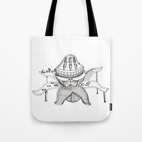 Fantastic house is inspired by the flower Tote Bag