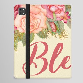 Blessed | Floral iPad Folio Case