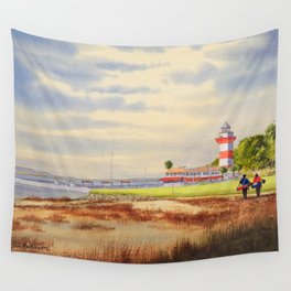 Harbor Town Golf Course 18th Hole South Carolina Wall Tapestry