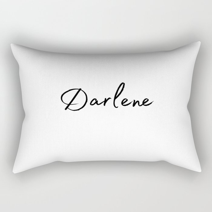 Darlene Calligraphy Rectangular Pillow
