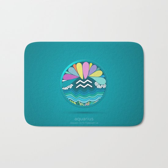 Zodiac Signs (Horoscope) Bath Mat