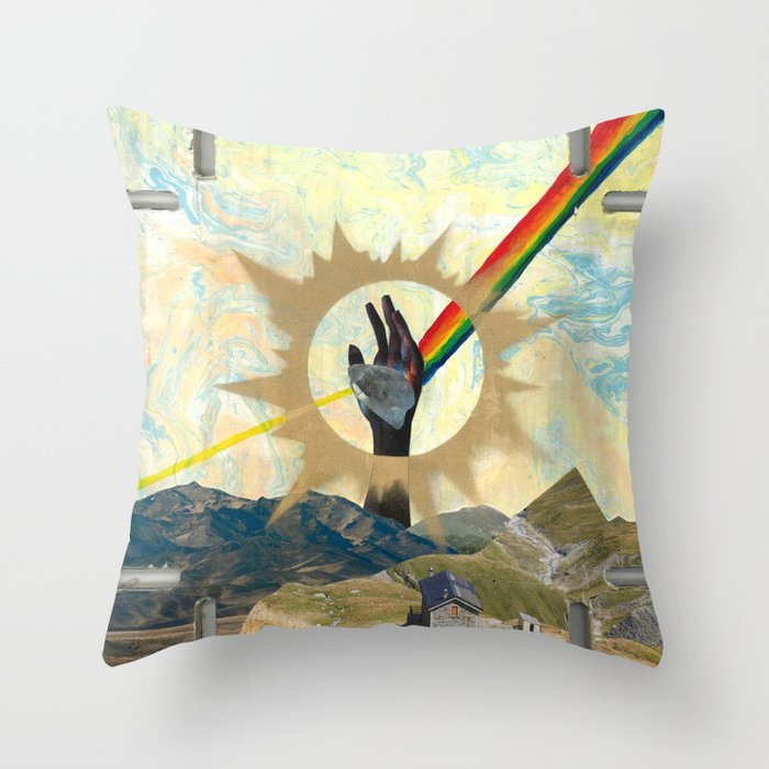 Reaching to Enlightenment Throw Pillow