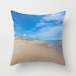 Basin Head Beach Throw Pillow