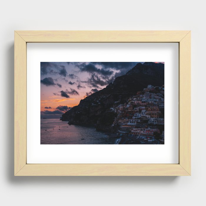 Positano Sunset XI Recessed Framed Print