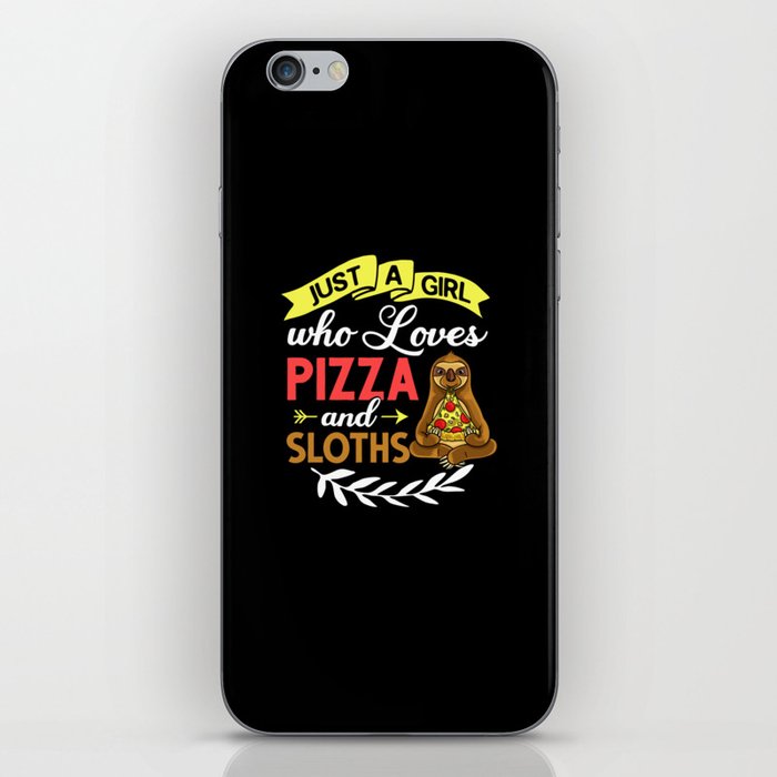 Sloth Eating Pizza Delivery Pizzeria Italian iPhone Skin