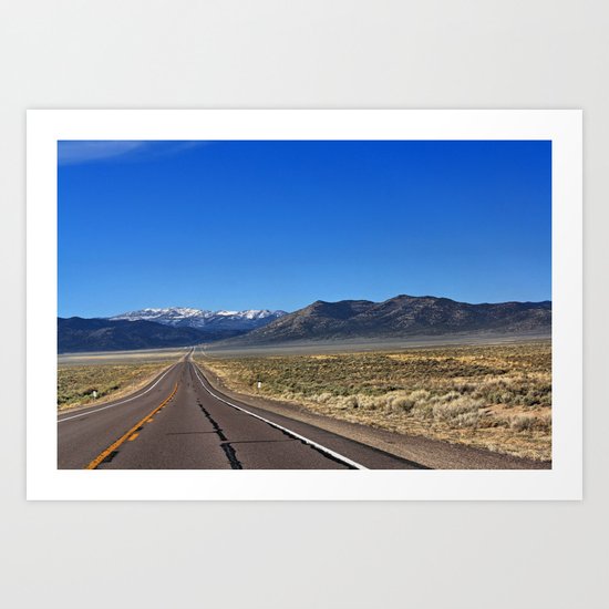 The Loneliest Road Art Print