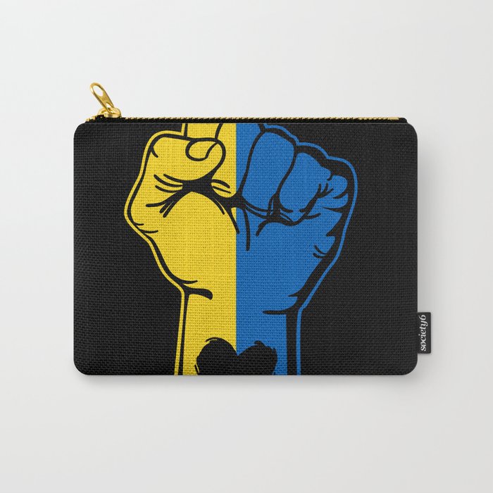 Peace for ukraine I stand with ukraine fist Carry-All Pouch