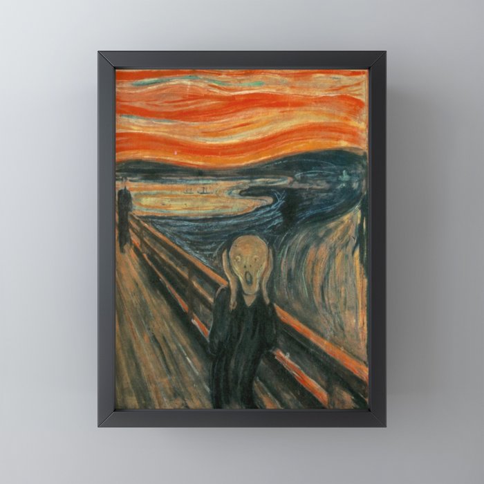 The Scream - Edvard Munch Framed Mini Art Print