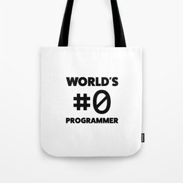 World's #0 programmer Tote Bag
