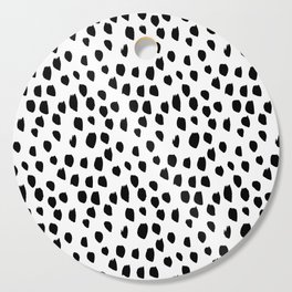 Hand drawn drops and dots on white - Mix & Match with Simplicty of life Cutting Board