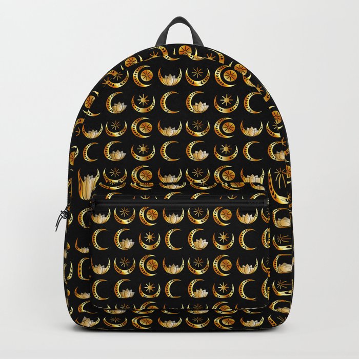 Decorative Crescent moons gold  Backpack