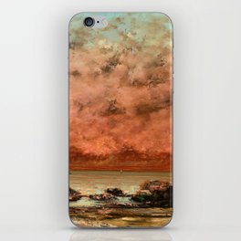 The Black Rocks at Trouville, 1865-1866 by Gustave Courbet iPhone Skin
