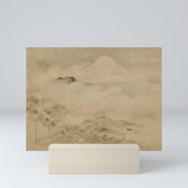 Japanese Edo Period Landscape Scroll of Mount Fuji - Kano Tanyu Mini Art Print