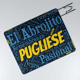 Argentine Tango Pugliese Word Font Art Picnic Blanket
