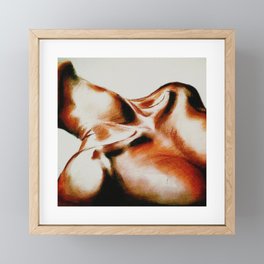 Charcoal Nude V Framed Mini Art Print