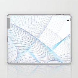 ADSTRACT BLUE CURVES. Laptop Skin