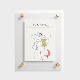 Scorpio Zodiac Sign Design Floating Acrylic Print