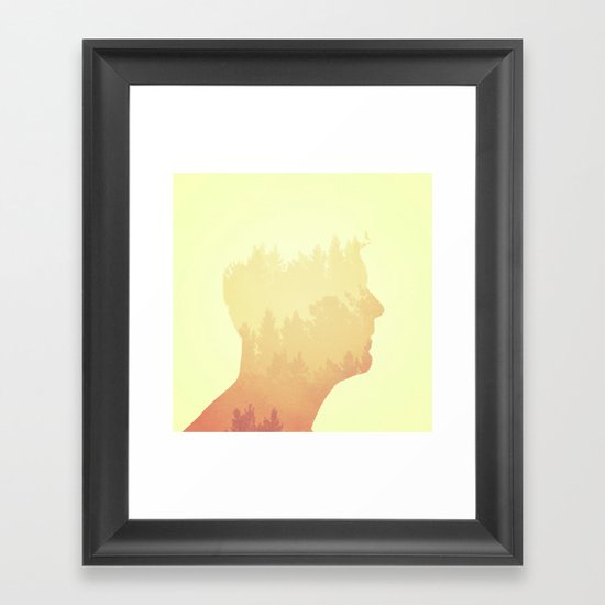 Mind trees Framed Art Print