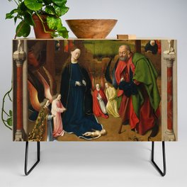 The Nativity, 1450 by Petrus Christus Credenza