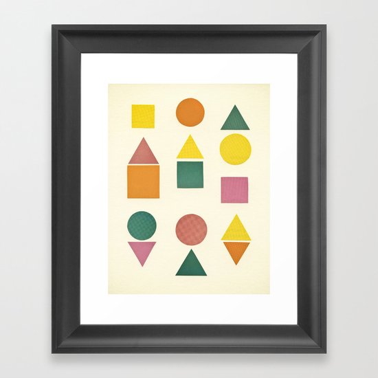 Shape Sorter Framed Art Print