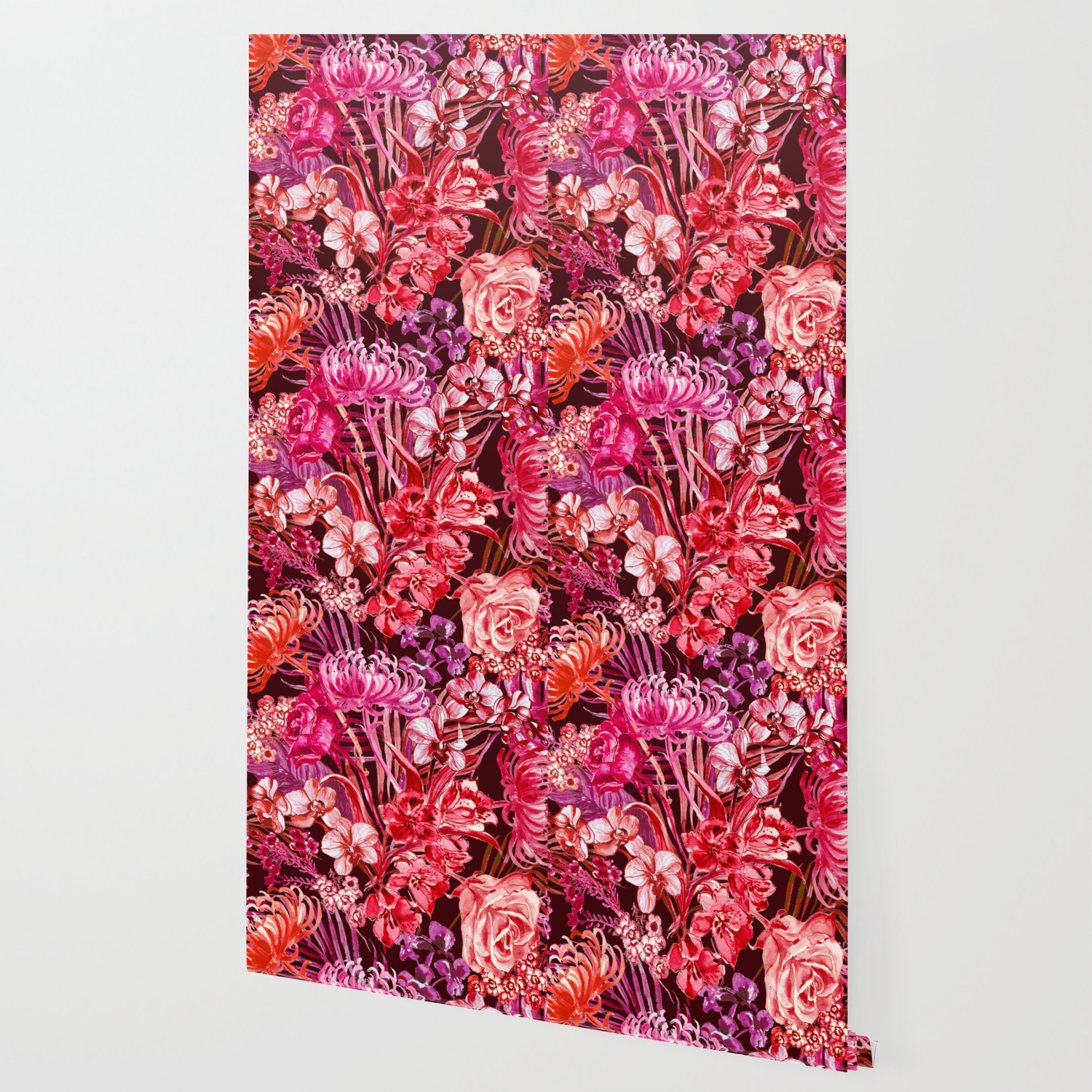 Hot Pink Floral Wallpaper->hot pink floral wallpaper ...
