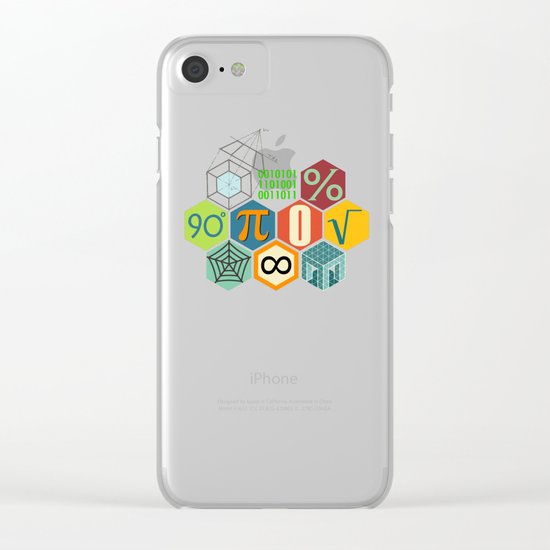 Math in color Clear iPhone Case