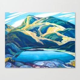Franklin Carmichael - Lone Lake - Canada, Canadian Watercolor Painting - Group of Seven Canvas Print