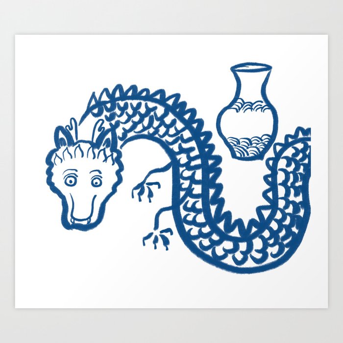The Dragon Who Escaped Art Print