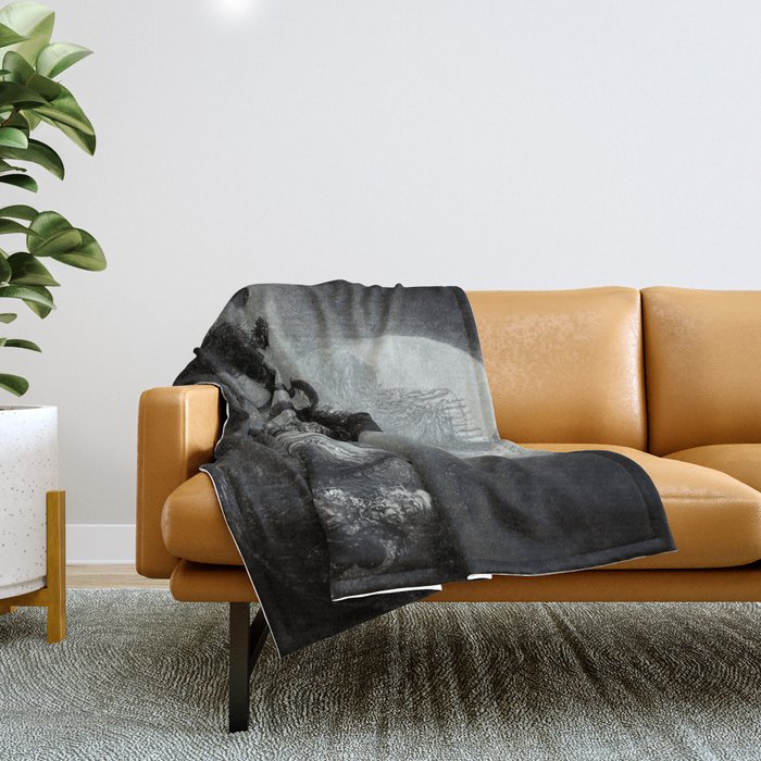 Nightmares are living in our World Throw Blanket