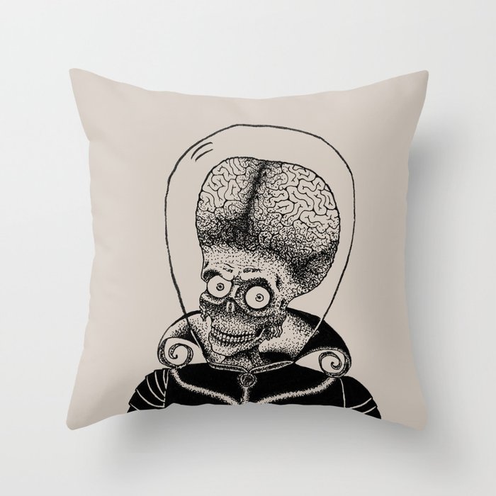 Mars Attacks! Throw Pillow
