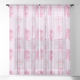 Ballet Shoes  Sheer Curtain