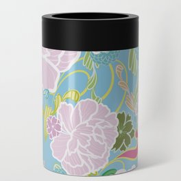 Blue Flowers  Can Cooler