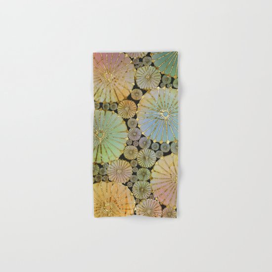 Abstract Floral Circles 2 Hand & Bath Towel