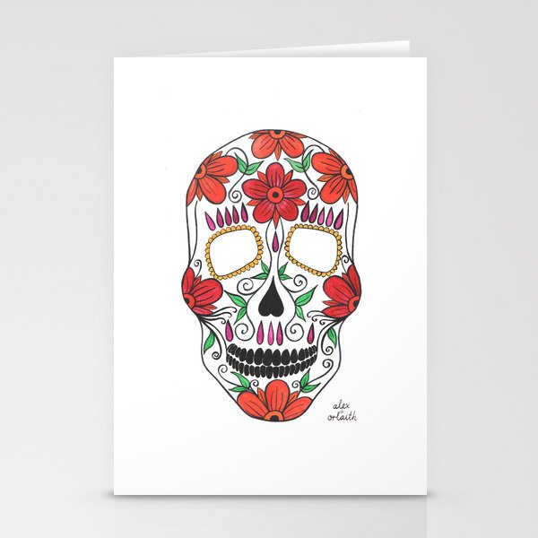 Day Of The Dead Stationery Cards