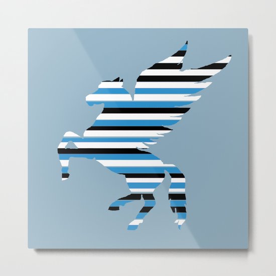 Pegasus Stripes 2 Metal Print