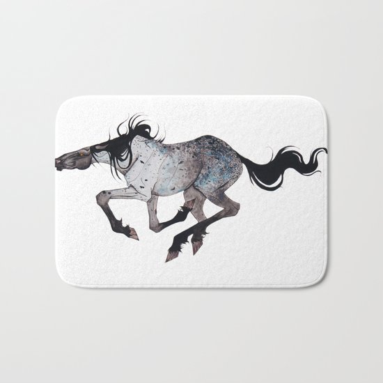 Blue Dog Bath Mat