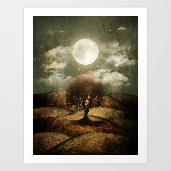 Once upon a time... The lone tree. Art Print