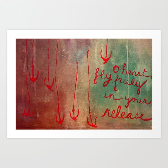 o heart Art Print