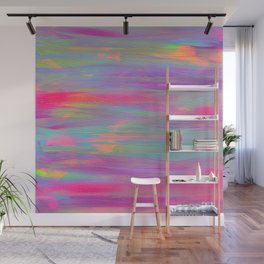 Dreamy Abstract Holographic Painting Wall Mural