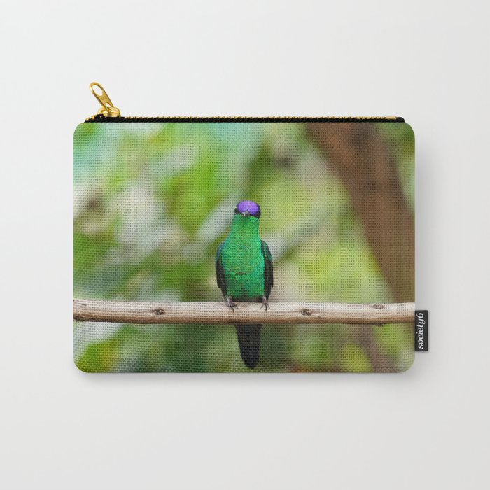 Violetcapped Woodnymph Hummingbird Carry-All Pouch