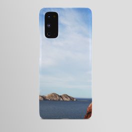 Mexico Photography - An Orange Cliff By The Blue Ocean Android Case