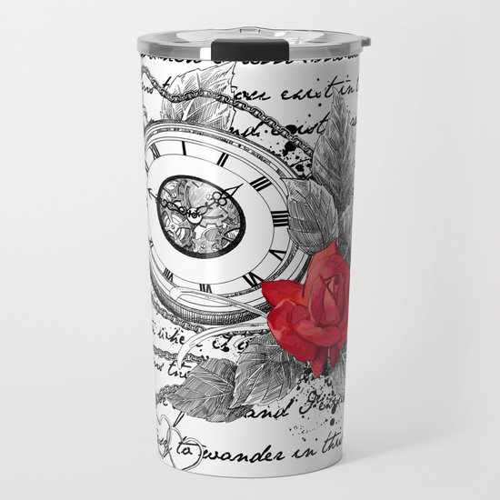 pocket watch and rose