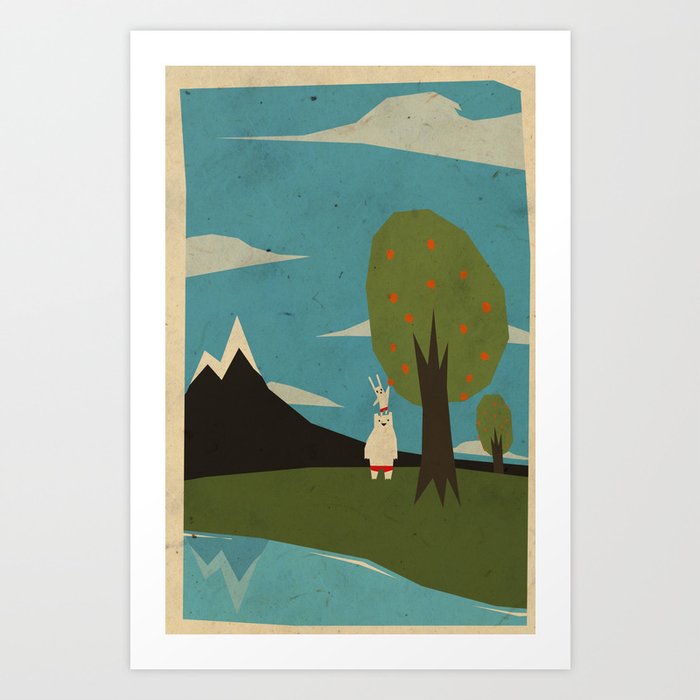 Discover the motif YETI HEARTS BUNNY by Yetiland as a print at TOPPOSTER