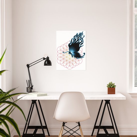 Bluefire Butterfly Poster By Tecnotequila Society6