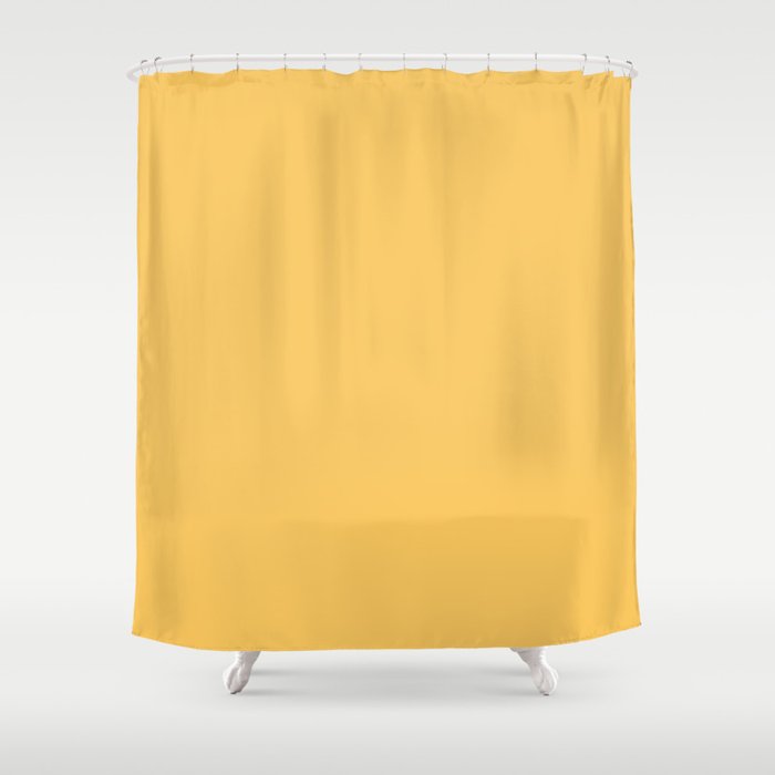 SAMOAN SUN SOLID COLOR. Plain Yellow   Shower Curtain